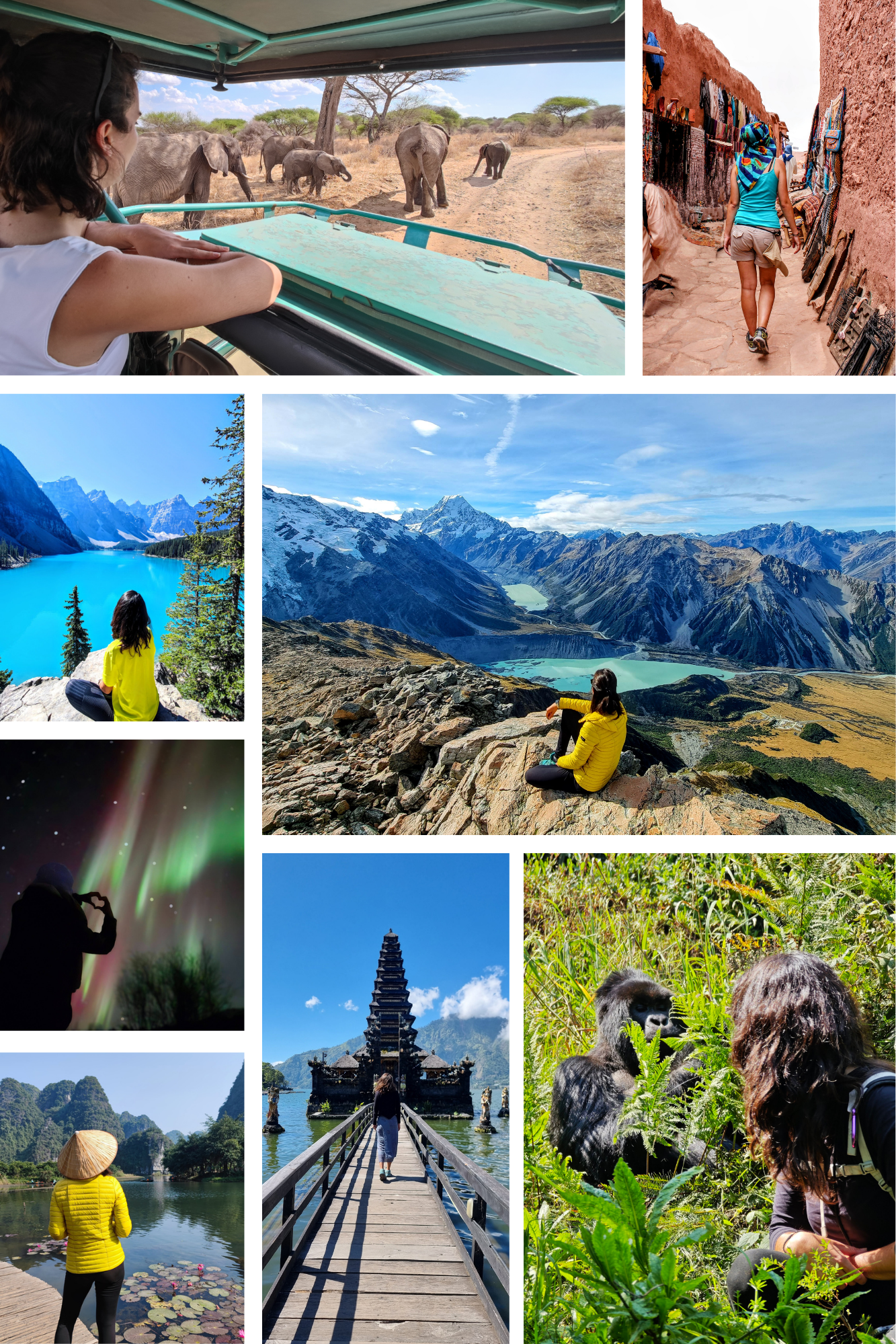 Collage de Fotos Mujer Moda Creativo Ordenado Rosa (3)